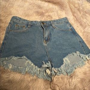 Denim shorts